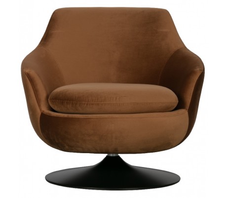 Rotérbar lænestol i polyester H71 cm - Varm grøn