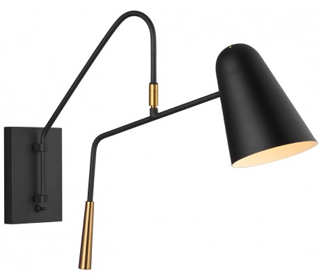 Brianna 1 Væglampe H35,9 cm 1 x E14 - Brændt messing