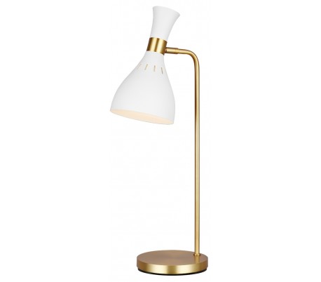 Joan Bordlampe H63,5 cm 1 x E27 - Sort/Brændt messing