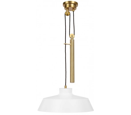Asher Loftlampe i stål Ø48,5 cm 5 x E14 - Hvid