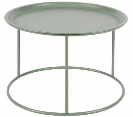 Rundt sofabord i metal H43 x Ø40 cm - Jadegrøn