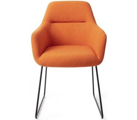 2 x Kinko Spisebordsstole H84 cm polyester - Sort/Jægergrøn