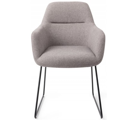 2 x Kinko Spisebordsstole H84 cm polyester - Sort/Earl grey