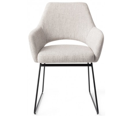 2 x Kinko Spisebordsstole H84 cm polyester - Sort/Earl grey