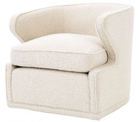 Maxwell lænestol i polyester 129,5 x 91 cm - Sort/Hvid