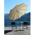 Maffei Bea parasol i polyester og stål Ø250 cm - Natur