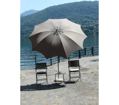 Maffei Bea parasol i polyester og stål Ø200 cm - Natur