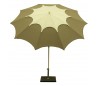 Maffei Flos parasol i dralon og stål Ø250 cm - Hvid/Taupe