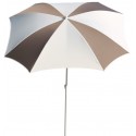 Maffei Flos parasol i dralon og stål Ø250 cm - Hvid/Taupe