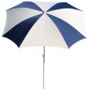 Maffei Malta parasol i polyester og stål Ø200 cm - Hvid/Antracit