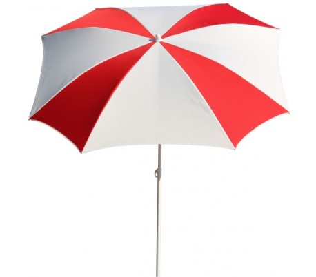 Maffei Malta parasol i polyester og stål Ø200 cm - Hvid/Blå