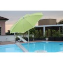Maffei Malta parasol i polyester og stål Ø200 cm - Rød