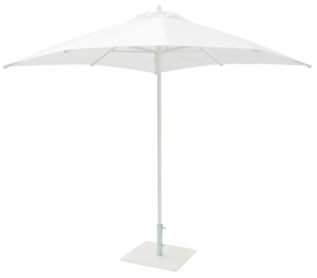 Maffei Malta parasol i polyester og stål Ø200 cm - Rød