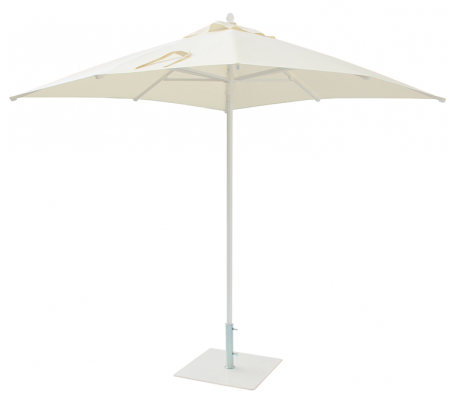 Maffei Kronos parasol i polyester og aluminium 225 x 225 cm - Hvid
