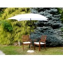 Maffei Kronos parasol i polyester og aluminium 200 x 300 cm - Hvid