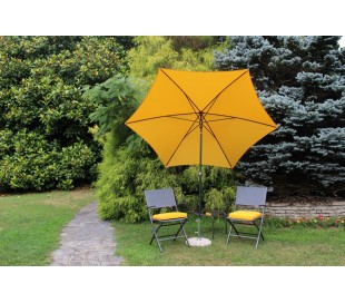 Maffei Kronos parasol i polyester og stål Ø250 cm - Natur 2