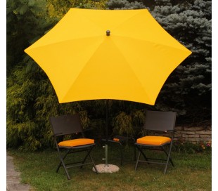 Maffei Kronos parasol i polyester og stål Ø250 cm - Natur