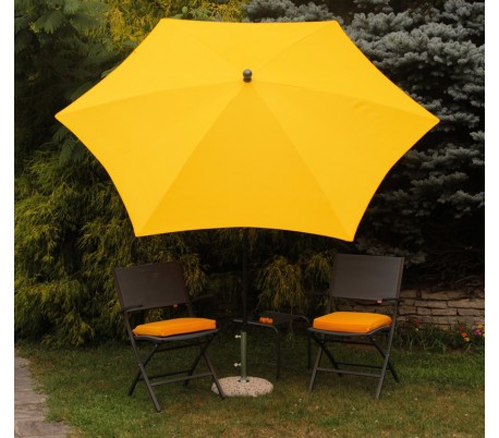 Maffei Kronos parasol i polyester og stål Ø250 cm - Natur