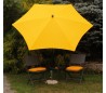 Maffei Kronos parasol i polyester og stål Ø250 cm - Gul