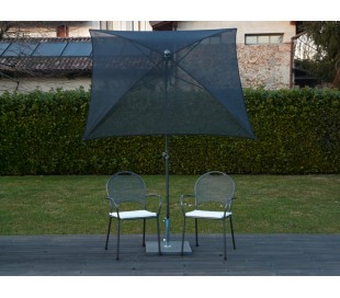 Maffei Pool parasol i batyline og stål 180 x 180 cm - Hvid