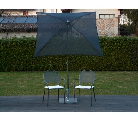 Maffei Pool parasol i batyline og stål 180 x 180 cm - Hvid