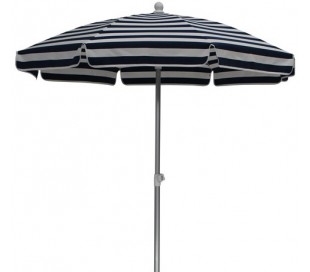 Maffei Superalux parasol i dralon og aluminium Ø200 cm - Hvid/Orange 2