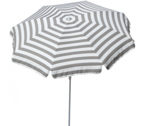 Maffei Mare parasol i dralon og stål Ø200 cm - Hvid/Orange