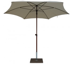Maffei Mare parasol i polyester og stål Ø250 cm - Natur 2