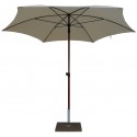 Maffei Mare parasol i polyester og stål Ø250 cm - Natur