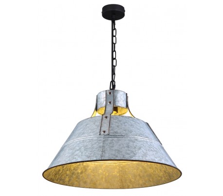 Industriel loftlampe i metal Ø45 cm - Antik blå