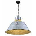 Industriel loftlampe i metal Ø45 cm - Antik blå