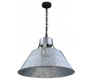 Industriel loftlampe i metal Ø45 cm - Antik blå 2