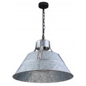 Industriel loftlampe i metal Ø45 cm - Antik blå