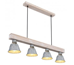 Langbordspendel i træ H120 x B150 cm 1 x 20W LED - Natur