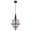 Loftlampe i glas og metal Ø30 cm 1 x E27 - Smoked/Mat sort