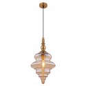 Loftlampe i glas og metal Ø26 cm 1 x E27 - Smoked/Mat sort