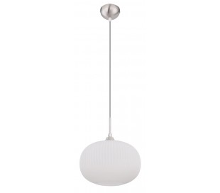 Loftlampe i glas og metal Ø25 cm 1 x E27 - Smoked/Mat sort 2
