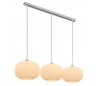 Loftlampe i glas og metal B120 cm 3 x E27 - Opalhvid