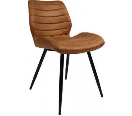 Morris Spisebordsstol i mikrofiber H77 cm - Sort/Antracit