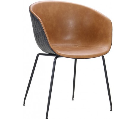 Nelly Spisebordsstol i velour H81,5 cm - Sort/Sort