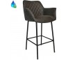 Club Barstol i øko-læder H108 cm - Sort/Antracit