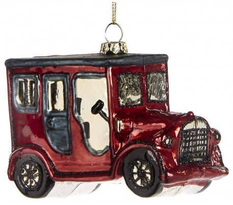 Luftballon ophæng i glas H16 cm - Antik grøn