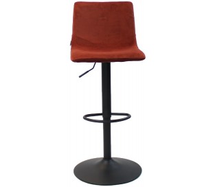 Frenkie Barstol i velour H90 - 110 cm - Sort/Sort 2