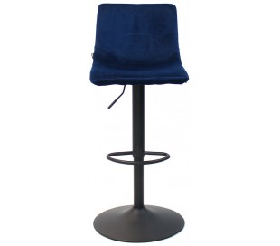 Frenkie Barstol i velour H90 - 110 cm - Sort/Grøn 2