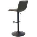 Texas Barstol i øko-læder H88 - 110 cm - Sort/Olivengrøn