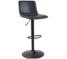 Tex Barstol i øko-læder H88 - 110 cm - Sort/Antracit