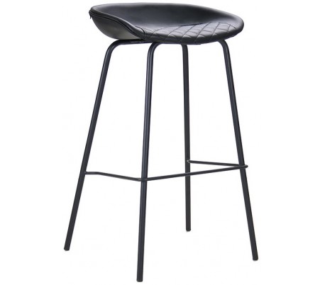 Morris Barstol i mikrofiber H104 cm - Sort/Antracit