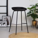 Morris Barstol i mikrofiber H104 cm - Sort/Antracit