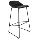 Jackson Barstol i øko-læder H101 cm - Sort/Antracit