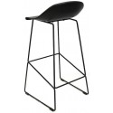 Jackson Barstol i øko-læder H101 cm - Sort/Antracit
